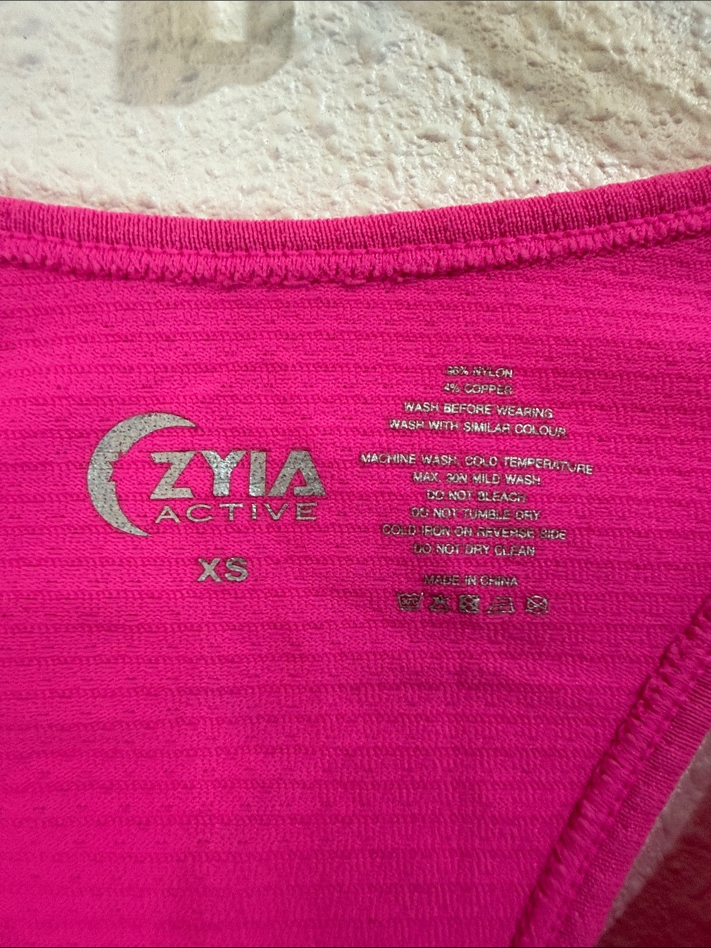 ZYIA Hot Pink Performance Racerback Tank - Picture 2 of 3